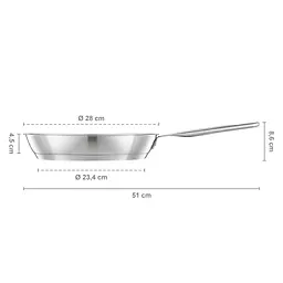 Сковорода Fiskars All Steel Pure матова 28 см (1065628) - мініатюра 6
