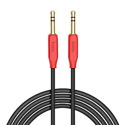 Кабель Hoco UPA11 Jack 3.5 мм (тато) - Jack 3.5 мм (тато) AUX 1.5 м Black-Red