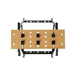 Складний верстак-тиски INTERTOOL HT-6192, робочий стіл із фіксаторами, ДСП 565×200×760 мм, навантаження до 100 кг - мініатюра 7