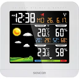 Метеостанція Sencor біла (SWS5600) - мініатюра 2
