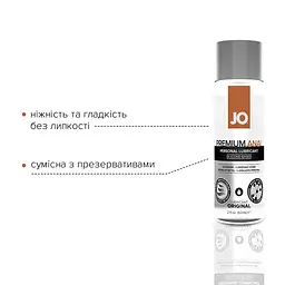 Анальна змазка JO ANAL PREMIUM — ORIGINAL (60 мл) на силіконовій основі водостійка - мініатюра 3