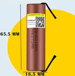 Акумулятор LiitoKala HG2 18650 3000 mAh високотоковий Li-ion акумулятор 3.7 В без захисту - мініатюра 3