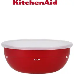 Набір мисок-приправниць з кришками KitchenAid Universal червоний 4 шт. (KQG177BXERE) - мініатюра 9