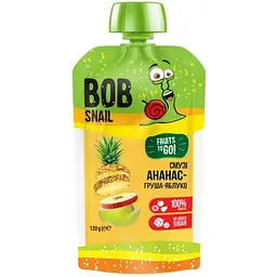 Пюре фруктове Bob Snail Смузі Ананас-Груша-Яблуко пастеризоване 120 г