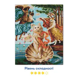 Алмазна мозаїка «Котяча Венера» - мініатюра 4