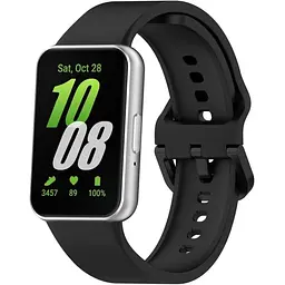 Ремінець DK для Samsung Galaxy Fit3 (R390) Silicone Sport Band (black) - мініатюра 2