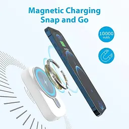 Бездротовий магнітний портативний зарядний пристрій MOXNICE 10000 мАг 20 Вт PD 3.0 USB C - мініатюра 4