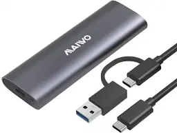 Кишеня зовнішня Maiwo, Grey, M.2, Type-C 3.1 Gen2, 1xM.2 NVMe / SATA, формат 2230/2242/2260/2280, алюмінієвий корпус (K1689)