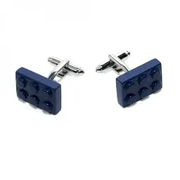 Запонки Конструктор Сині Handmade acs0005851 - мініатюра 4