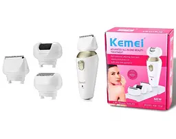 Епілятор Kemei Km-1532 4 в 1 (епілятор тример бритва пемза) - мініатюра 7