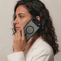 Чехол для Apple iPhone 17 Air, Uniq MagCase, черный, противоударный, панель-накладка с MagSafe, ударопрочный TPU+PC, с магнитом MagSafe, поддержка полноценной беспроводной зарядки, ArmorStandart (ARM86276) - мініатюра 5