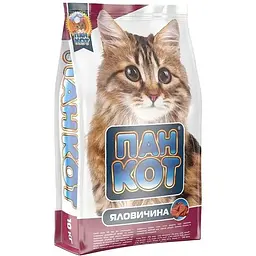 Сухий корм для кішок Пан Кот Яловичина 10 кг (4820111140091)