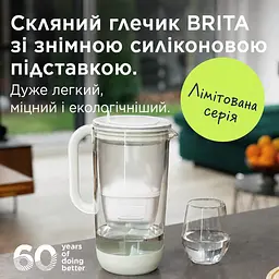 Фільтр-глечик Brita ONE LED MXpro скляний світло-зелений (1061075) - мініатюра 6