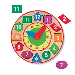 Дерев'яний годинник-сортер Melissa & Doug (MD18593) - мініатюра 2