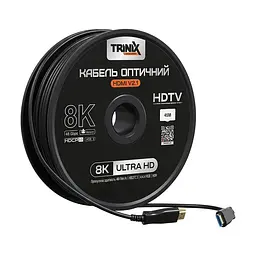 Кабель HDMI V2.1 оптичний 45м Trinix (AOC-HDMI8k-45m) (74-00147) - мініатюра 3