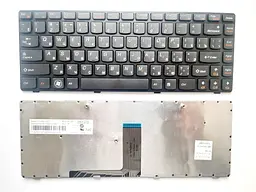 Клавіатура для ноутбуків Lenovo IdeaPad B470, G470, V470 Series чорна RU/US