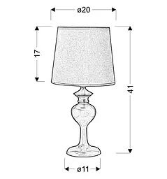 Настільна лампа Candellux 41-11749 BERKANE - мініатюра 3
