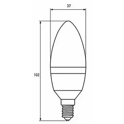 Лампочка Eurolamp LED CL 8W E14 4000K 220V (LED-CL-08144(P)) - мініатюра 3