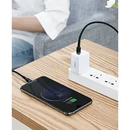 Кабель Baseus Cafule Type-C to Lightning PD 18 W 1 м CATLKLF-G1 Black-Grey (CATLKLF-G1) - мініатюра 6
