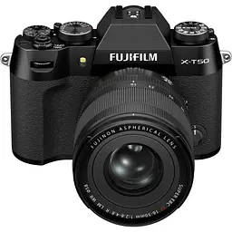 Бездзеркальний фотоапарат Fujifilm X-T50 Kit XF 16-50mm f/2.8-4.8 R LM WR Black (16828478) [172736] - мініатюра 2