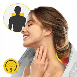 Накидка-масажер 4FIZJO Shiatsu Evo+ для шиї та спини, акумуляторний Grey (P-5905973404150) - мініатюра 5
