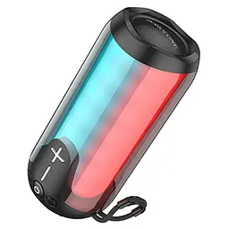 Портативна bluetooth колонка Borofone BR33 TWS з LED підсвічуванням чорний - мініатюра 2