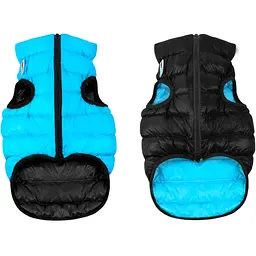 Курточка для тварин Airy Vest двостороння M 47 чорно-блакитна (1893) - мініатюра 1