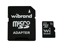 Карта пам'яті Wibrand microSDXC 64 GB (WICDXU3/64GB-A)
