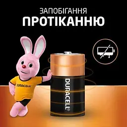 Батарейка Duracell D LR20 лужна 2шт. в упаковці (81545439/5005987/5014435) - мініатюра 6