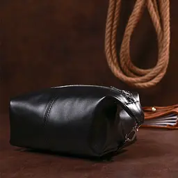 Шкіряна косметичка SHVIGEL 17х11х11 см acs0025792 - мініатюра 5