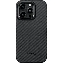 Оригінальний протиударний чохол для iPhone 15 Pro Max Pitaka Military Grade MagSafe MagEz Pro 4 600D Black/Grey KI1501PMPA - мініатюра 10