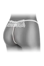 Трусики-стринги с жемчужной ниткой Fashion Secret KATIA, One Size белые - миниатюра 2