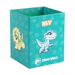 Стакан для письмового приладдя Yes Jurassic World.Kids картон аквамариновий (708907)
