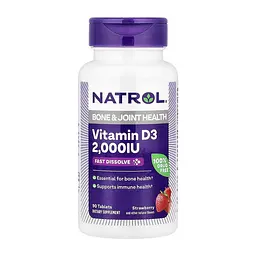 Вітамін D3 2,000 IU Natrol (Fast Dissolve) - 90 таблеток