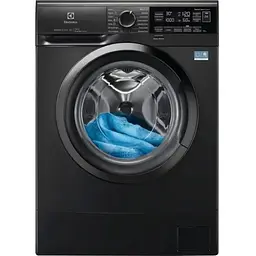 Пральна машина Electrolux фронтальна, 6кг, 1000, A, 41см, дисплей, інвертор, сріблястий темний