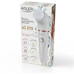 Масажна щітка для очищення обличчя Adler AD 2178, 3 насадки - мініатюра 6