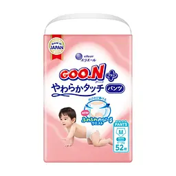 Подгузники GOO.N Plus труси 6-12 кг Розмір M, 52 шт (21001510)