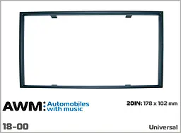 Рамка декоративна універсальна 2 DIN AWM 18-00 - мініатюра 4