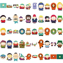 Стікерпак Південний Парк Набір наклейок GeekLand South Park 100 штук - мініатюра 4