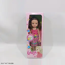 Колекційна ігрова лялька Lovely girl зі звуковими ефектами та рожевою сукнею (6003А)