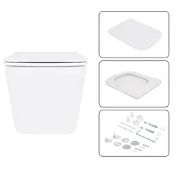 Набір Nest 4 в 1 Qtap підвісний унітаз Crow Ultra Quiet 520x360x290 + комплект інсталяції QT05335172W48205 - мініатюра 7