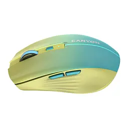Мишка Canyon MW-44 LED Rechargeable Wireless/Bluetooth Yellow Blue (CNS-CMSW44UA) - мініатюра 4