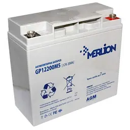 Аккумуляторная батарея для ИБП Merlion AGM 12 V / 20 А*ч (GP12200M5PREMIUM)