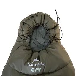 Спальник з капюшоном Naturehike CNK2300SD014 MJ600 Січ, зелений - мініатюра 3