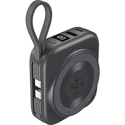 Павербанк Choetech Magnetic Wireless Black 10 000 mAh / 22.5 Вт (B697C-BKGY)