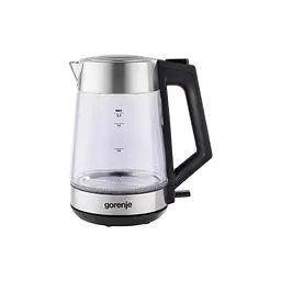 Електрочайник Gorenje 1.7л, 2,200 Вт, strix контроль, скло, нерж (K17OGS) - мініатюра 1