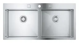 Кухонна мийка з нержавіючої сталі Grohe K800 31585SD1, Нержавіюча сталь - мініатюра 2