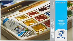 Набір акварельних фарб VAN GOGH 18 кювет+2х10 мл - мініатюра 4