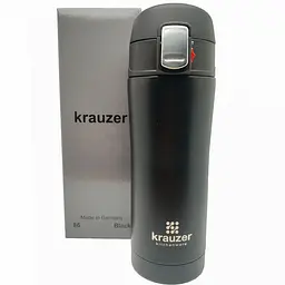 Термочашка Krauzer 500 мл чорна (86-500Matte Black) - мініатюра 4