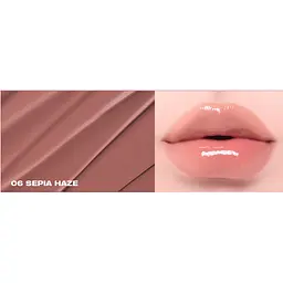 Блиск для губ Huemi Melting Glaze Lip Gloss 06 Сепія-серпанок 3.6 мл - мініатюра 5